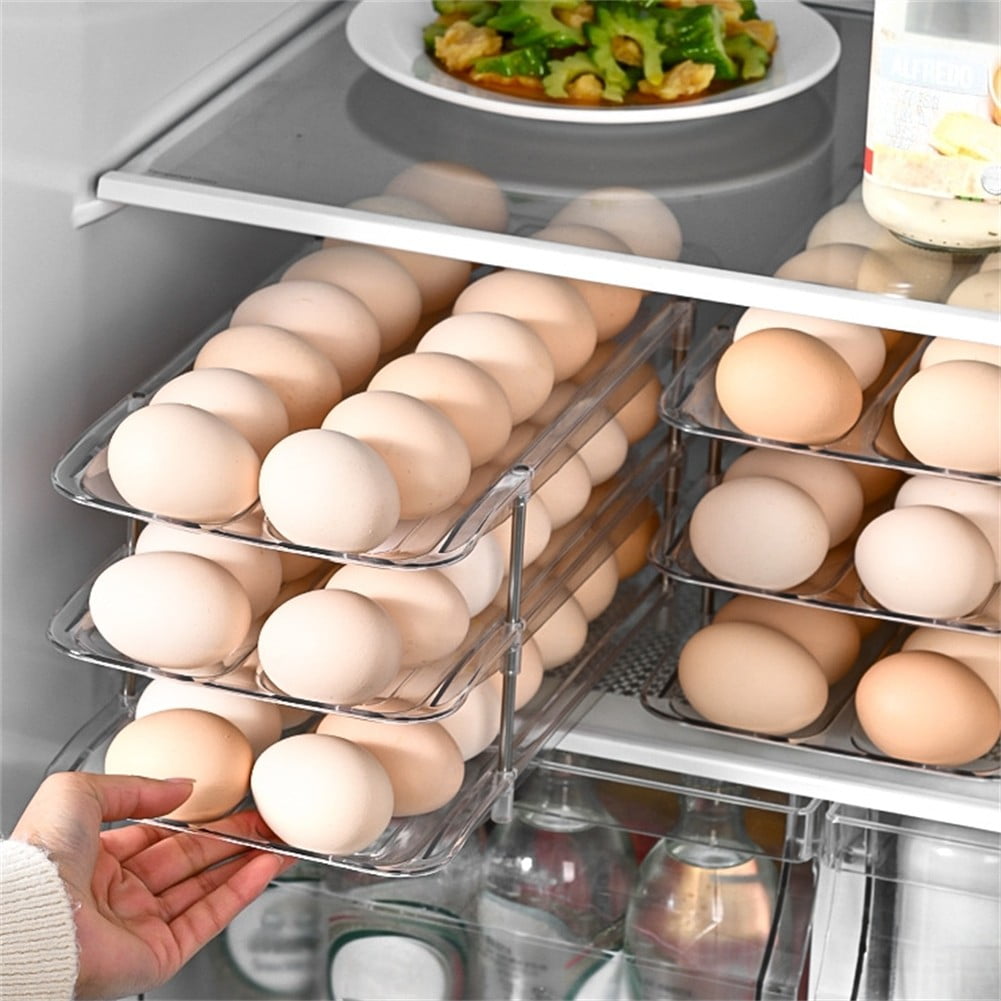 Egg Container Ladder Style Egg Organizer Holder Storage Box Eggs Dispenser Tray