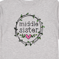thumbnail image 4 of Inktastic Middle Sister Leaves, Circle, Heart Girls Long Sleeve Toddler T-Shirt, 4 of 5