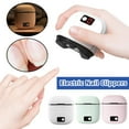 thumbnail image 4 of 3-Speed Electric Nail Clippers with LED Light Rechargeable Automatic Fingernail/Toenail Cutter for Seniors Adults Baby Kids, Smart Thick Nail File with Clippings Collection, 4 of 8