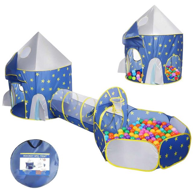 Tienda Casa Infantil Importacion Cohete Tunel Azul