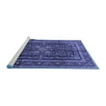 thumbnail image 2 of Ahgly Company Machine Washable Indoor Round Persian Blue Traditional Area Rugs, 3' Round, 2 of 4