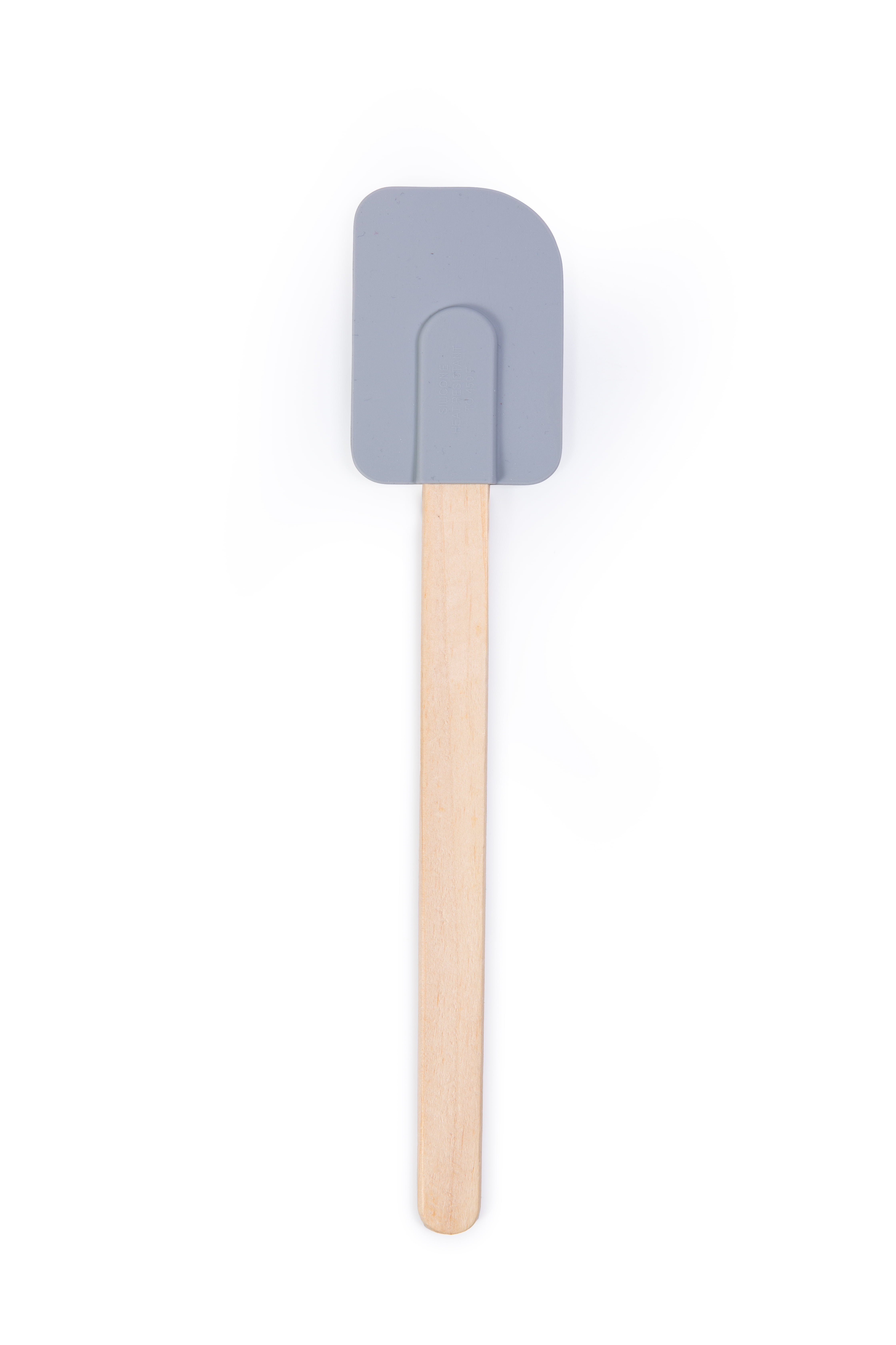 Mainstays Colorful Silicone Spatulas Set 4 with Wooden Handles, Red, Silver, Green and Blue Color