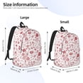 thumbnail image 4 of Balery Flower Leaves Vintage Canvas Backpack for Men and Women - Large Capacity, Durable Travel Laptop Bag for School, Work, Hiking, and Outdoor Activities, 4 of 7