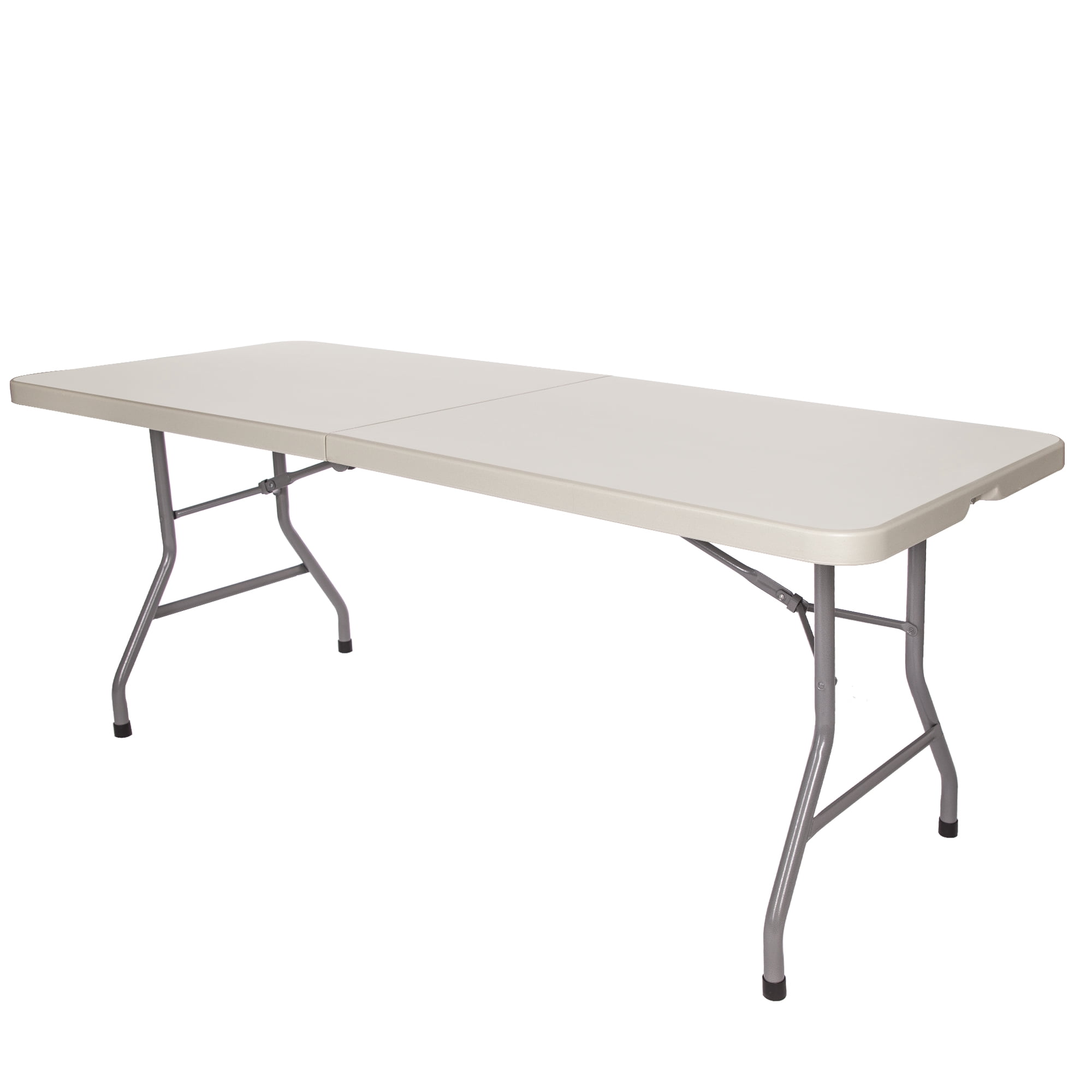 Hampden Furnishings Baldwin Collection Fold-In-Half Table 30" x 72" Plastic/Steel, Grey