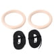 thumbnail image 1 of 1 par de anillos gimnásticos profesionales de madera, entrenamiento de fuerza para gimnasio, Fitness, con correas de poliéster, 1 of 10
