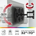 thumbnail image 3 of Monster 32-70” TVs HDTV Full Motion Wall Mount and 6 Piece LED Lighting Kit, 3 of 9