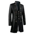 thumbnail image 3 of Kiplyki Clothes Men's Coat Medieval Standing Collar Court Clothing Standing Collar Slim Coat, 3 of 7