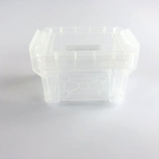 Pen+Gear Plastic Storage Box with Lid, Medium, White