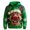00-Green1287, variant on XIAOCHA Christmas Reindeer Hoodie Sweatshirt For Men Long Sleeve Snowflake Print Casual Pullover Top, Red, Sizes XXXL