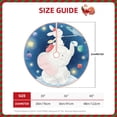 thumbnail image 4 of Bingfone Christmas Tree Skirt Mat Christmas Decoration Interior 30"-Cute Little Bunny Elephant Painting A Planet, 4 of 8