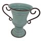 thumbnail image 1 of Maceta de hierro creativa con forma de trofeo retro, contenedor decorativo de metal para plantas. Azul, 1 of 8