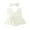 White, variant on Gupgi Baby Girl 2Pcs Summer Outfits, Ruffle Sleeve Daisy Print Romper Mesh Dress with Headband Set