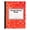 Red, variant on VKLU Marble Composition Notebook, Wide Ruled Lined Journal with Sewn Binding, Flat-Lay Professional Note-taking Book for Office & Home, Modern Black Marble