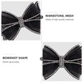 thumbnail image 4 of Black Bowknot Rhinestone Mesh Shoe Accessories for Women's Decor 1 Pair, 4 of 9