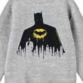 thumbnail image 5 of Batman Bruce Wayne Silhouette Youth Heather Gray Crew Neck Sweatshirt-Large, 5 of 5