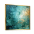 thumbnail image 2 of Designart "Blue Oasis III" Abstract Landscape Floater Framed Wall Decor, 2 of 7