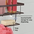thumbnail image 6 of Mainstays Premium Hanging Shower Caddy with 2 Shelves and Soap Tray, Oil Rubbed Bronze, 6 of 6