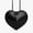 Black plain weave [with label and gift box], variant on Heart-shaped genuine leather shoulder bag, underarm crossbody bag, niche high-quality three-dimensional heart-shaped bag for women