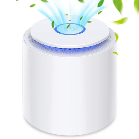 

Air Purifier with True HEPA Filter USB Air Cleaner with Night Light