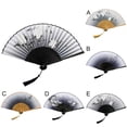 thumbnail image 5 of Jierger Clearance Folding Fans Handheld Fans Bamboo Fans Women's Hollowed Bamboo Hand Holding Fan for Festivals/Wedding Decor, Portable Gift for Performances & Cultural Events, 5 of 5