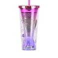 thumbnail image 3 of Vaso Glamour, vaso aislado, tazas de , botella de té, vaso de íris de doble pared para viaje, coche, , , té, Latte, reutilizable, Estilo B DYNWAVEMX Vaso de glamour, 3 of 8