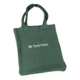 thumbnail image 3 of Bolso de crochet para mujer, bolso de tejido para , ir al trabajo, hacer picnic o disfrutar del libre. Verde, 3 of 8