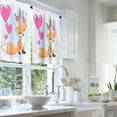 thumbnail image 2 of LALILO Kitchen Curtains and Valances Set of 3 36" Cute Red Window Treatment Tiers for Window Decor, 2 of 5