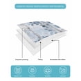 thumbnail image 5 of Blue Grey Leaves Twin Size Down Alternative Comforter, Lightweight Comforter Quilt Bedding Set with Pillow Shams Watercolor Branches Vintage Forest All Seasons Bed Comforter Duvet Insert 68"x86", 5 of 7
