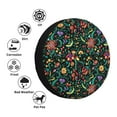 thumbnail image 4 of Sikiie Mexican Flower 1 PVC Leather Spare Tire Wheel Cover Spare Tire Cover, for Car Truck SUV Camper Trailer Universal Fit(14-17in)-15 inch, 4 of 6