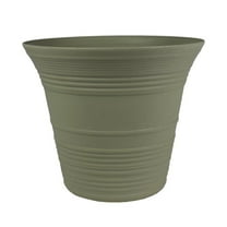 Myers Plants Sedona Round Planter - Self-Watering Plastic - 12 in, Seafoam