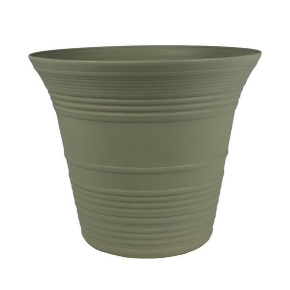 Myers Plants Sedona Round Planter - Self-Watering Plastic - 12 in, Seafoam
