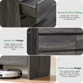 thumbnail image 5 of Papajet 6 Drawer Dresser for Bedroom, 49" Long Modern Chest of Storage Drawers with Anti-Tip Kit, Wood Cabinet Organizer, Easy Assembly, Black, 5 of 8