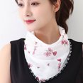 thumbnail image 2 of serony Women Summer Chiffon Bandana Cycling Face Neck Protection Sunscreen Printed Breathable Scarf, 2 of 8