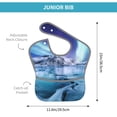 thumbnail image 4 of Hirioo Night At Lake Aurora 1 for Baby Waterproof Pocket Bib Adjustable Closed for Babies Toddlers with Large Pocket 6-24Months, 4 of 8