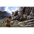thumbnail image 2 of Neanderthals hunt a cave bear Poster Print, 2 of 2