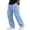 Light Blue, variant on Havenx Cotton Linen Cargo Pants for Men Elastic Waist Drawstring Pants with Multi Pockets Straight Leg Trouser Summer Beach Breathable Casual Loose Fit Clothing,Light Blue L