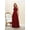 Burgundy, variant on Juniors Womens Bridesmaid Long Classy Dress