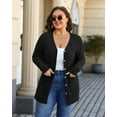 thumbnail image 7 of Sucegi Women's Plus Size Knit Cardigan, Designed Specifically for Autumn & Winter—Vintage-Style Fall Outerwear, Stretchy with Practical Pockets., 7 of 7