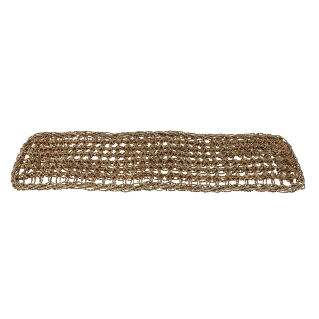 1 piece Hammock, Reptile Lounger Natural Seagrass Seaweed Fibers for , Bearded , Geckos, Anoles, Iguanas, Geckos and Hermit Crabs - #1 Rectangle