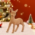 thumbnail image 3 of Fwttom Reindeer Christmas Decorations Indoor - Simulation Reindeer Desktop Small Figurine Christmas Deer Decor for Holiday Vacation Party, 3 of 6