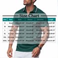 thumbnail image 3 of Kovlvoll Shirts for Men Button Lapel Collared Short Sleeve Mesh Casual Loose Summer Classic Basic Shirt, 3 of 7