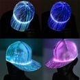 thumbnail image 4 of Mightlink Baseball Hat Flash Glow LED Hat Light Up USB Rechargeable Luminous Hat for Halloween Party Disco Bar, 4 of 8