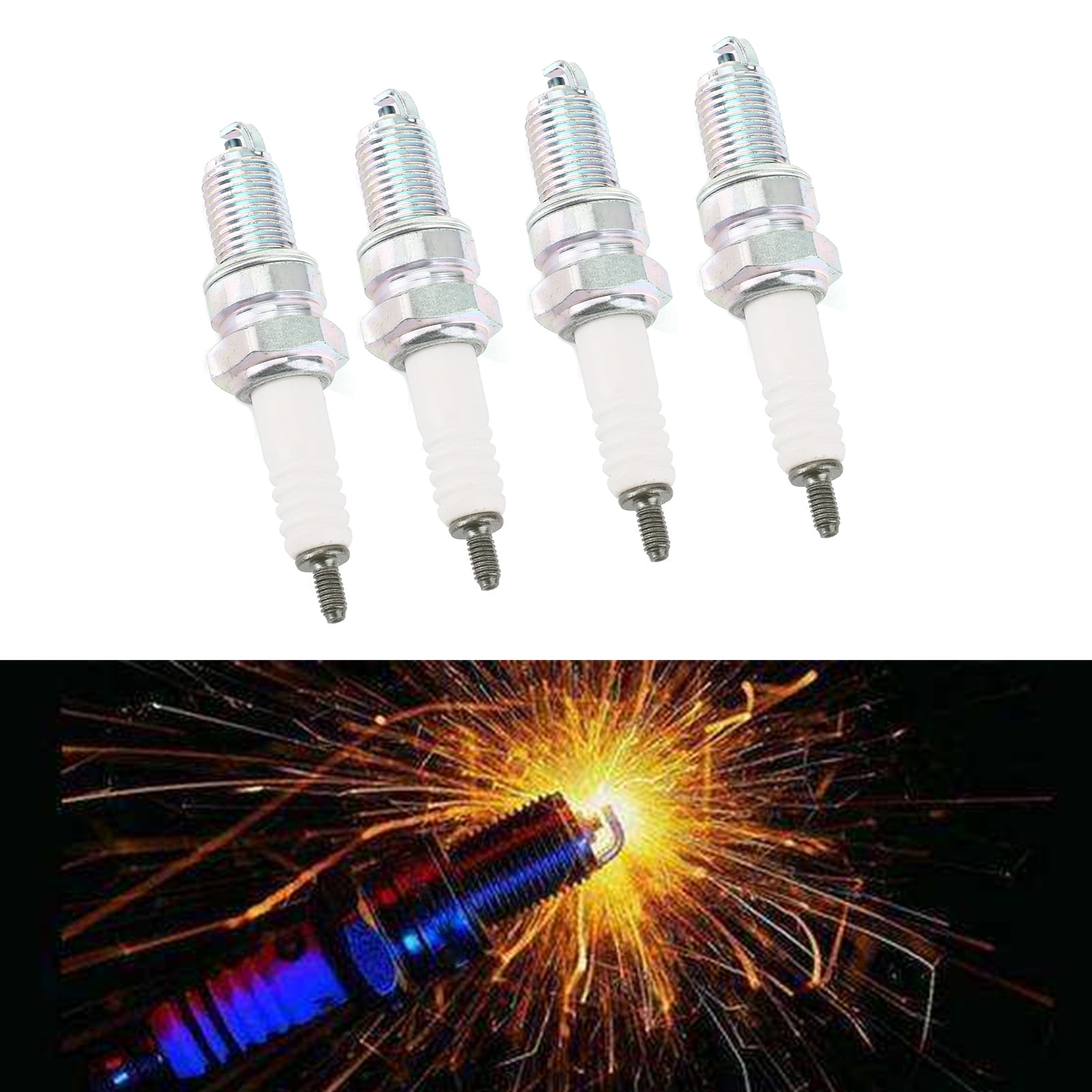 Areyourshop 4pcs Spark Plug DPR8EA-9 for Hon-da VF1100 MAGNA SABRE VF VT750C GL1200 GL1100
