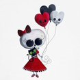 thumbnail image 3 of CafePress - Cute Skeleton Girl With Spooky Balloons Sweatshirt - Crew Neck Sweatshirt, 3 of 4