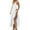 White, variant on Women's Elegant Long Skirt Suit 2 Piece Outfit Casual Party Wear Sleeveless Jumpsuit with Tie Detail Solid Color Women Swim Shorts and Top Set Formal Dress with Sleeves