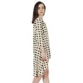 thumbnail image 3 of Inkmeso Printed Round Neck Cotton Dresses For Womens Asymmetrical Hem Short MiniDress, 3 of 7