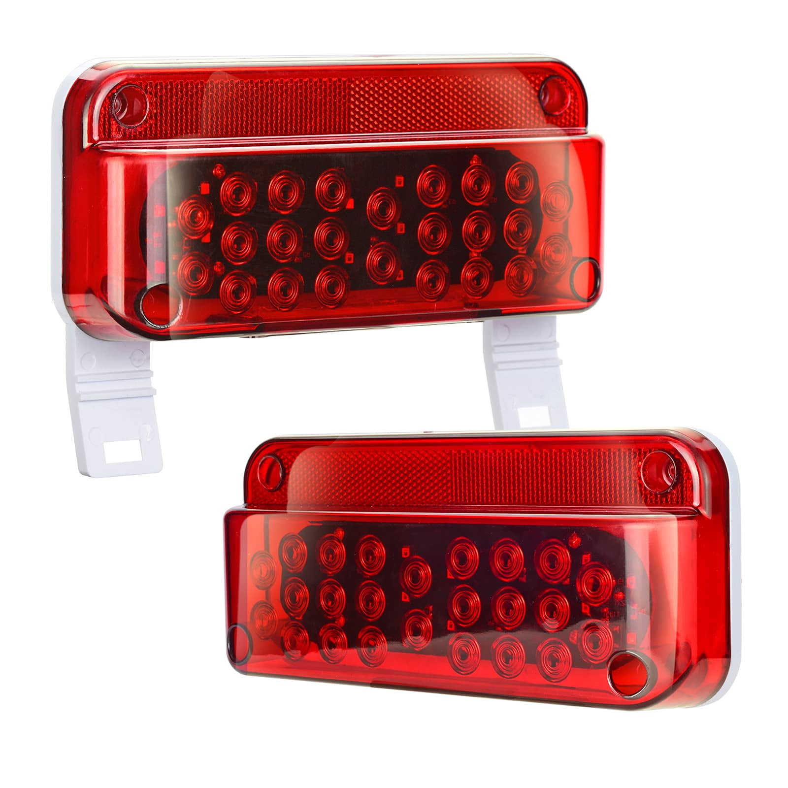 LIMICAR RV Tail Lights, Camper Tail Lights, Rectangle 53 LED Red Camper