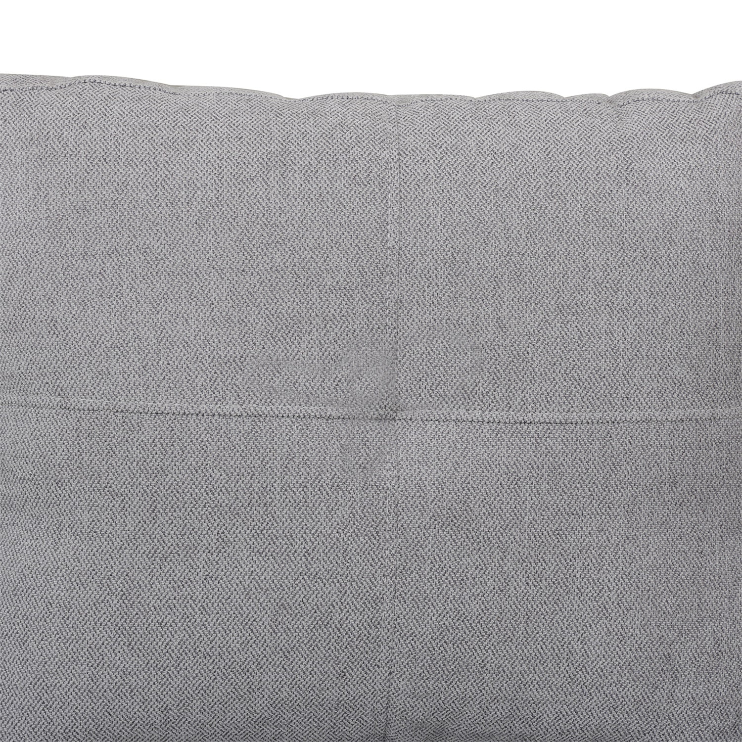 Hommoo Flannel 4-Seat Couch Sofa Set, L Shaped Couch Living Room Sofa Set, Sectional Sofa for Home, Apartment, Dorm, Grey(Without Ottoman)