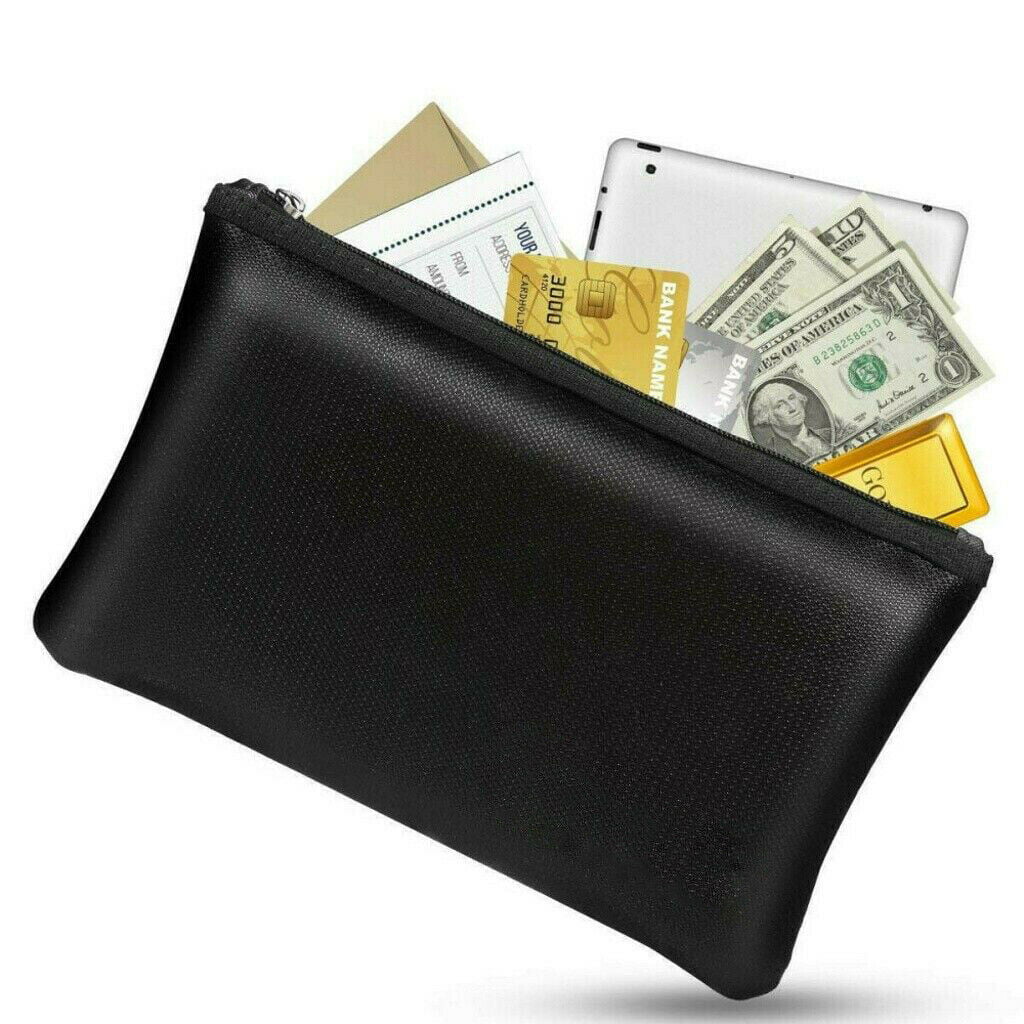 Fireproof Water Resistant Money Bag Envelope Safe Document File Pouch Case NEW 