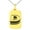 Gold, variant on Stainless Steel Letter D Initial 3D Monogram Engraved Small Rectangle Dog Tag Charm Pendant Necklace